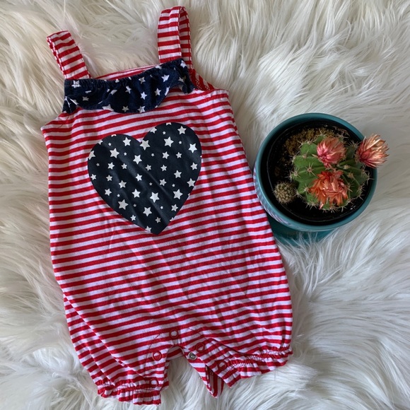 Celebrate! Other - CELEBRATE! patriotic romper tank stars stripes EUC